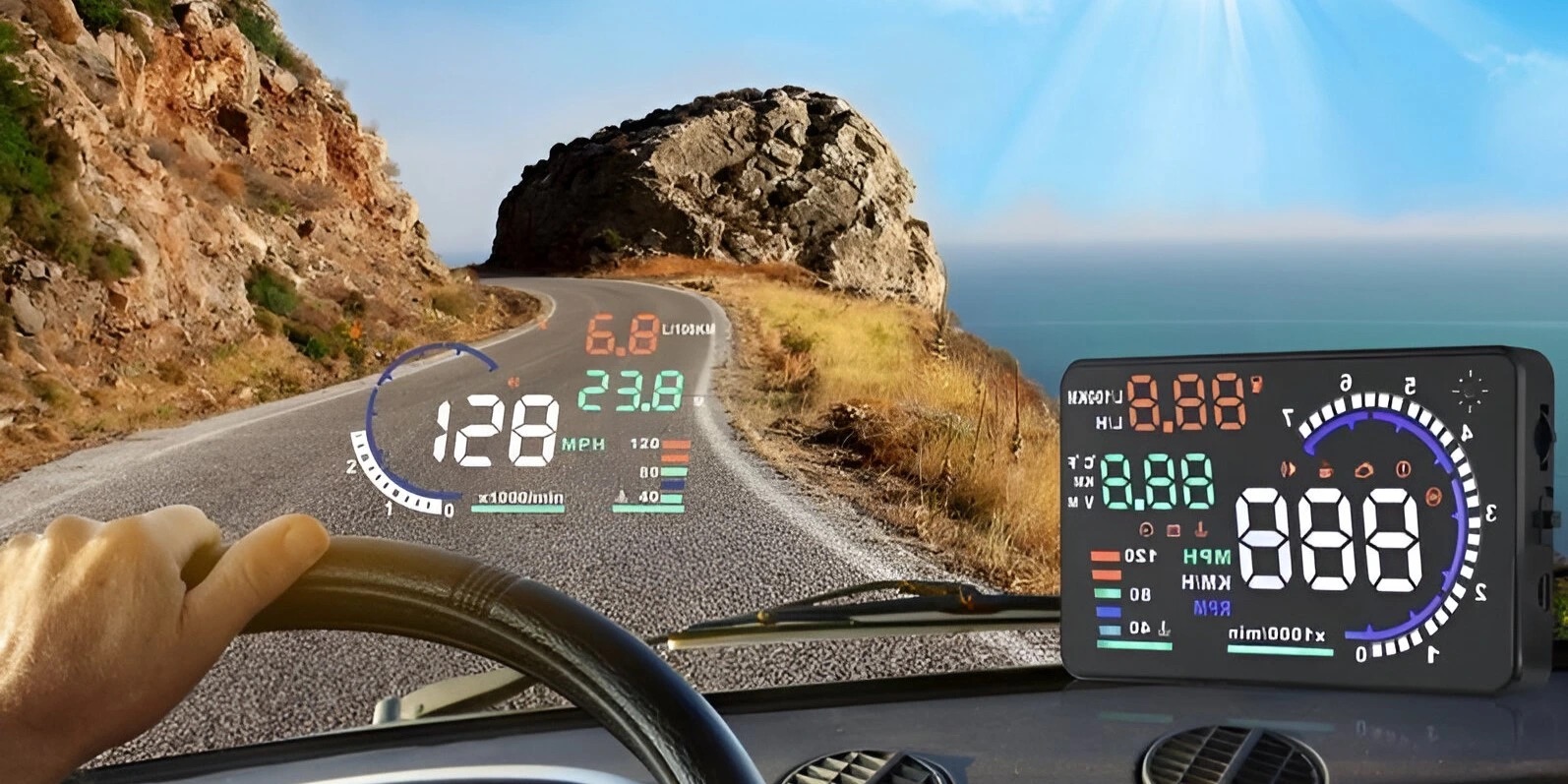 bmode head up display hud a8 full mode rychlost evtech_cz
